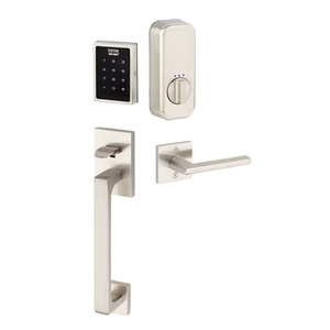 Emtek Entrance Handleset with Smart Deadbolt